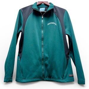 Big Green Dartmouth College Women's Green/Black Full Zip Up Track Style Jacket L